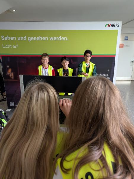 Verkehrsaktion für die Fünftklässler