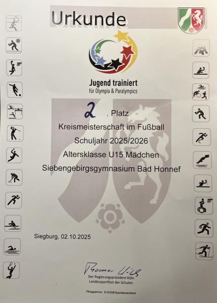 U15-Mädchen bei Kreismeisterschaften