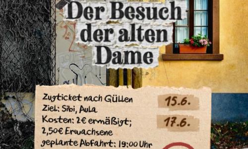 Plakat Besuch der alten Dame